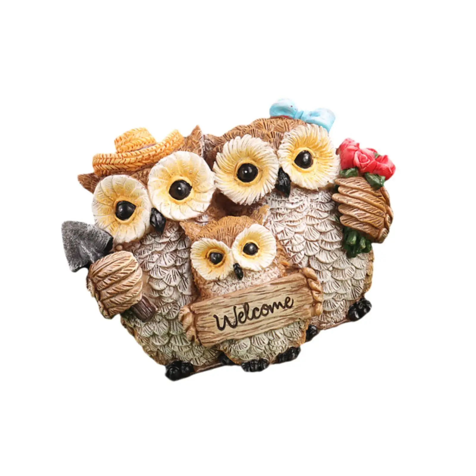 Садовая статуя совы знак приветствия орнамент для садов крытый и открытый