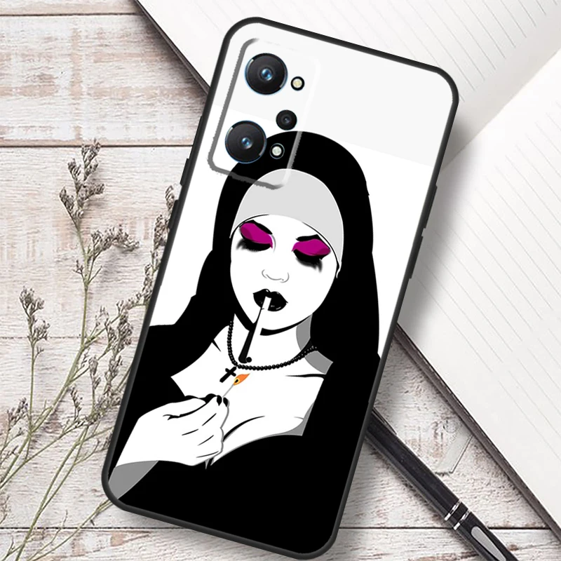 Чехол Girl Sister Style Nun Sexy для Realme 14 13 10 11 12 Pro Plus GT 7 Pro 6 5 GT 6T C67 C61 C55 C53 C51 C21Y C25S C75 (art.: 3920ccc8ec9b9) - 3920ccc8ec9b9