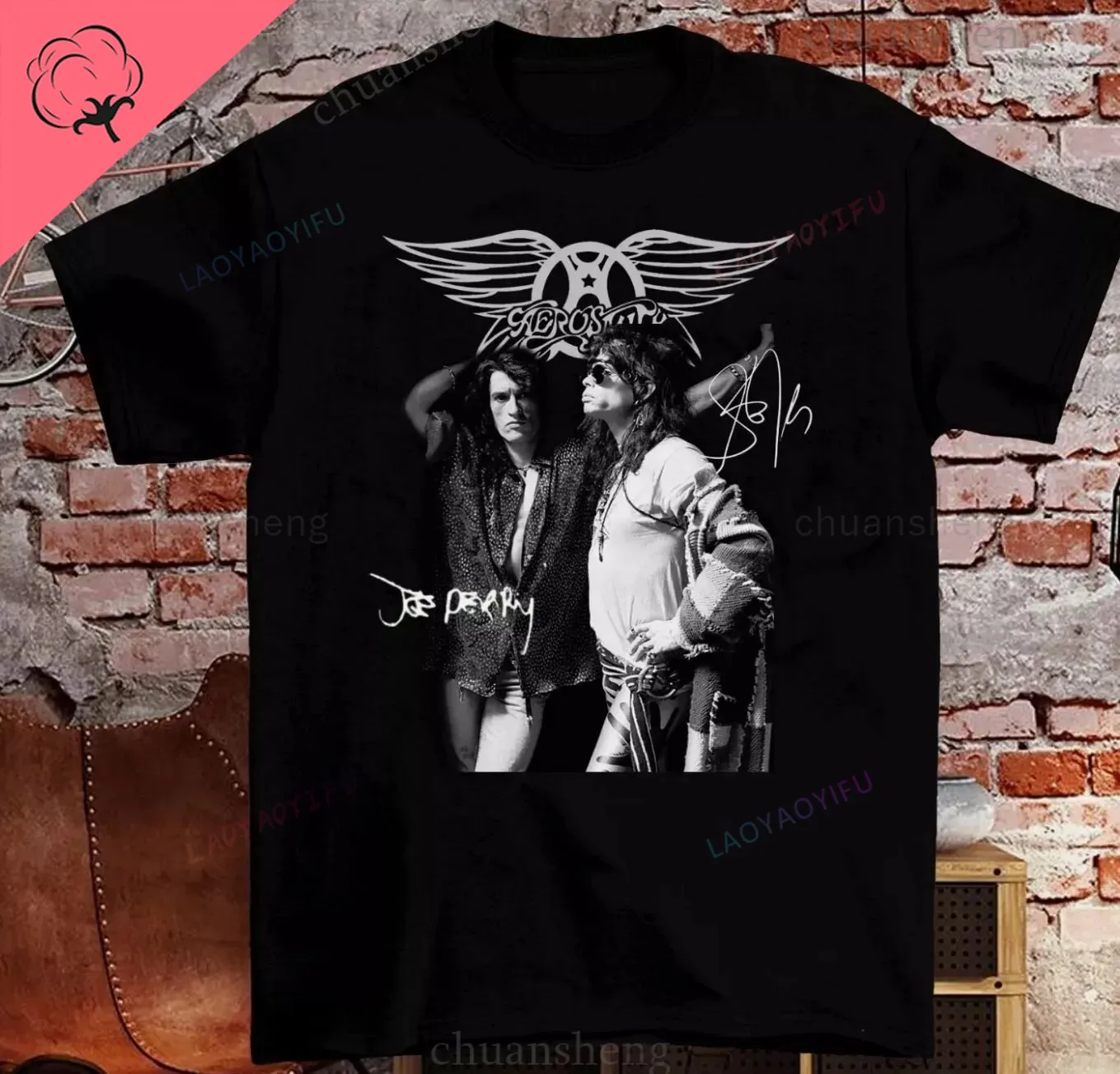 Футболка Aerosmith для постоянных каникул, летняя футболка для творчества, одежда унисекс, одежда больших размеров, хит продаж 2024, топы из чистого хлопка (art.: 3920cfe29dc02) - 3920cfe29dc02