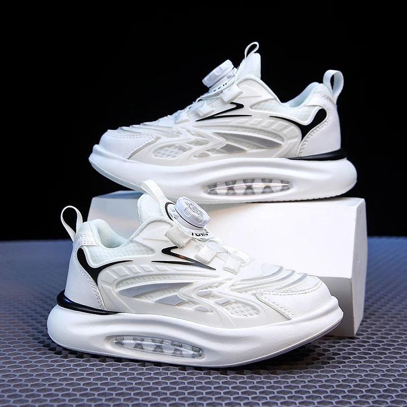 For Boys Sneakers Thick Sole Non-slip Kids Sports Shoes Running Shoes Glow-in-the-dark Basketballshoes