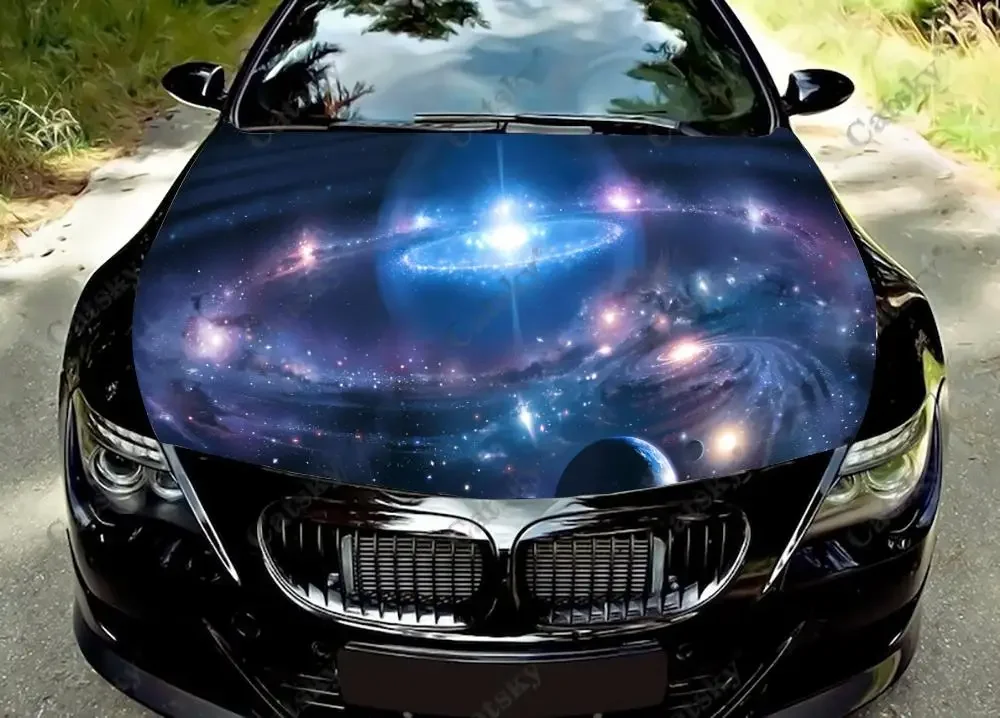 Звездное небо галактика Автомобильная капота наклейка самоклеящаяся краска