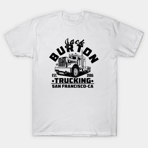 

2021 Men/Women's Summer White Street Fashion Hip Hop J.Burton Trucking T-shirt Cotton Tees Short Sleeve Tops