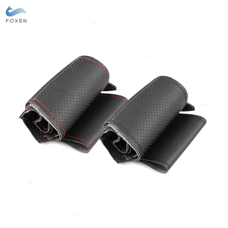 Внутреннее рулевое колесо автомобиля кожаный чехол из микрофибры отделка для