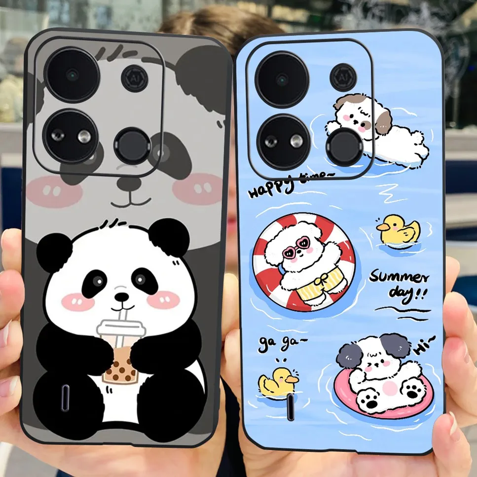 Чехол для itel A04 6 3 дюйма модный дизайн цветы бабочки мягкий чехол из ТПУ ITEL A 04