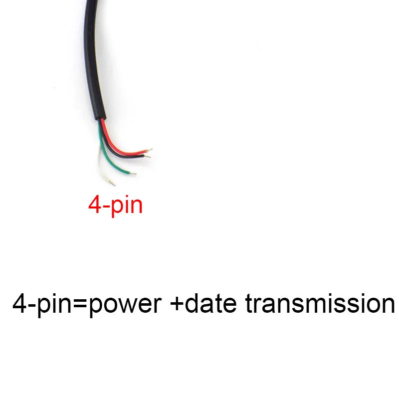 0 3 м/1 м/2 м 4-контактный 5 В Micro USB 2.0 штекерный кабель 4-проводной адаптер питания для