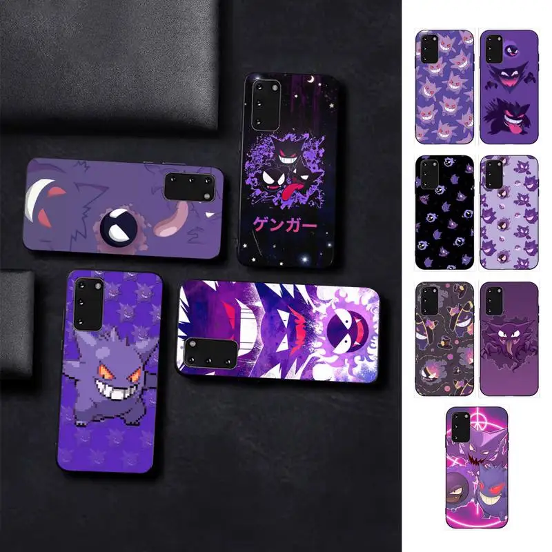 

BANDAI Pokemon Gengar Phone Case for Samsung S10 21 20 9 8 plus lite S20 UlTRA 7edge