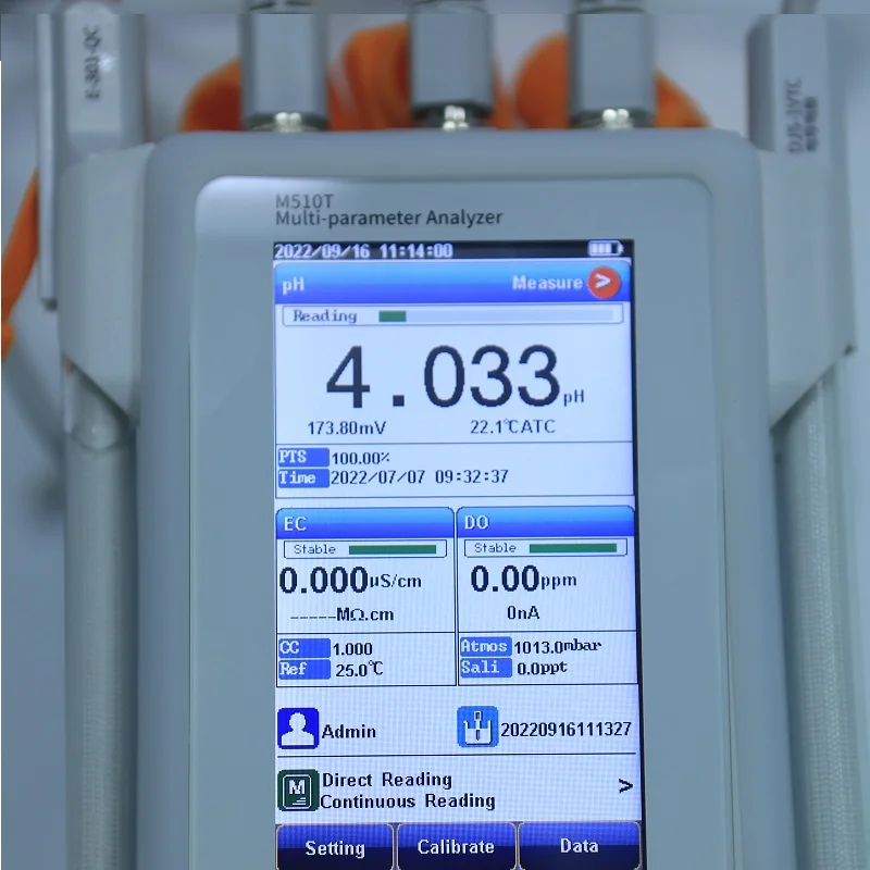 M510T Портативный анализатор качества воды DO COND Соль PH Температура TDS