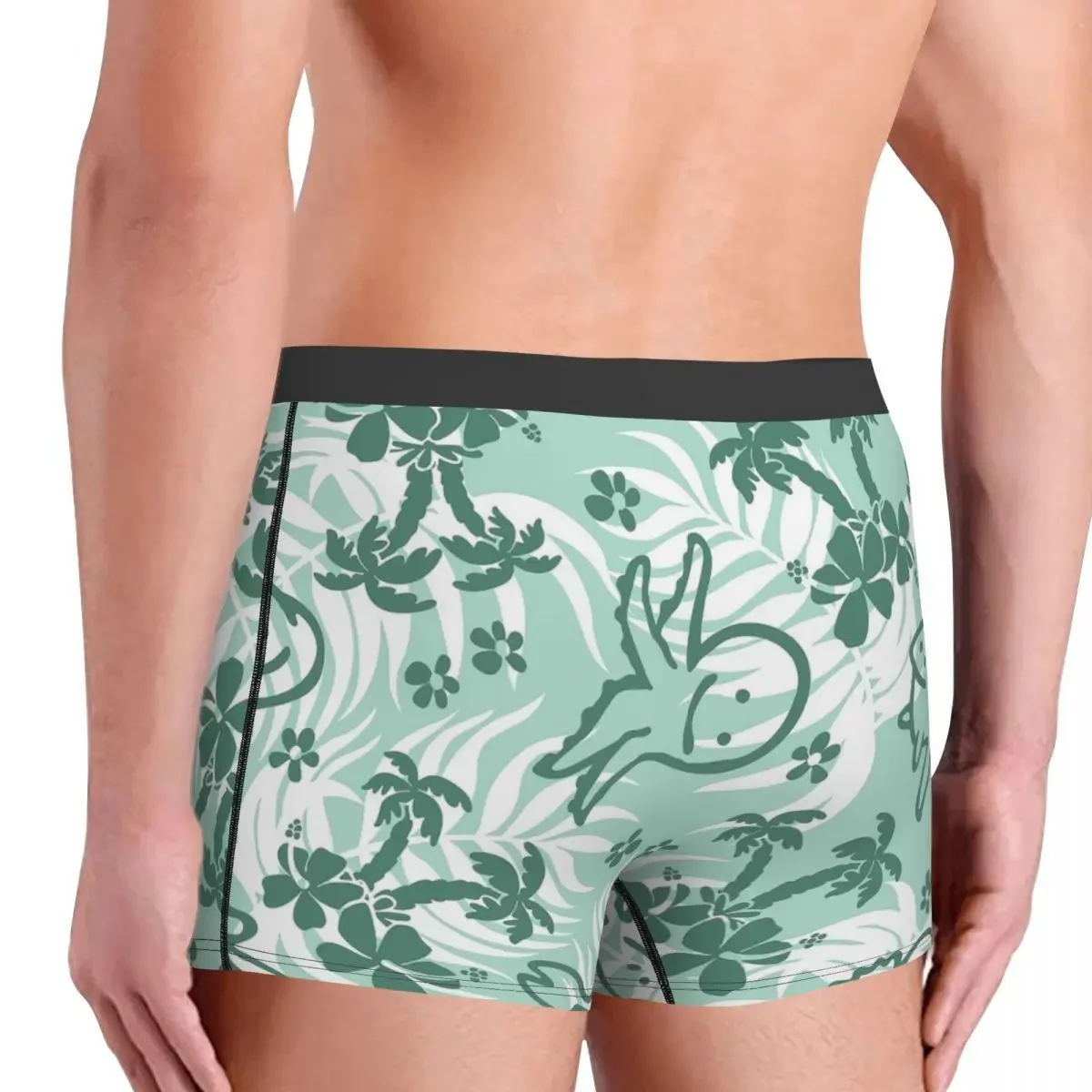 Трусы мужские хлопковые в виде осьминога с животными моря