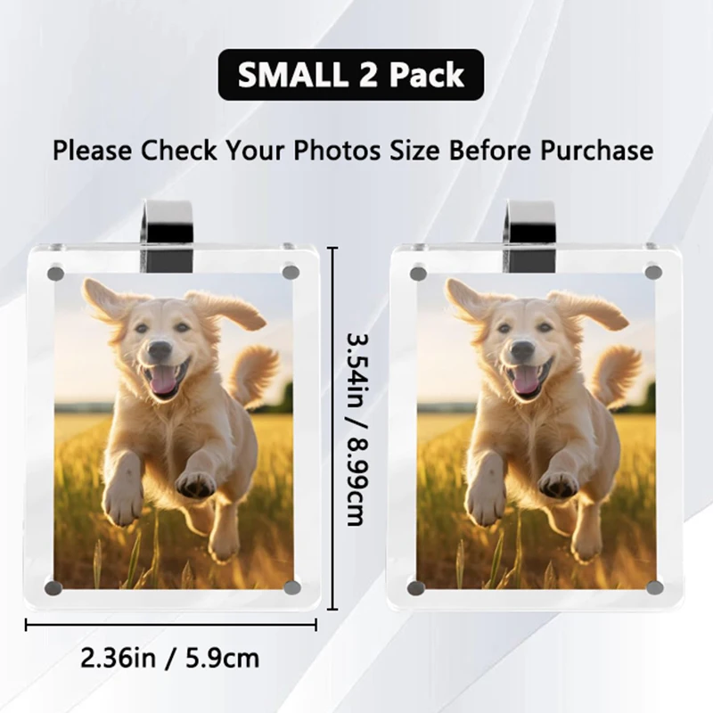 

Магнитная фоторамка для автомобиля 2 шт.