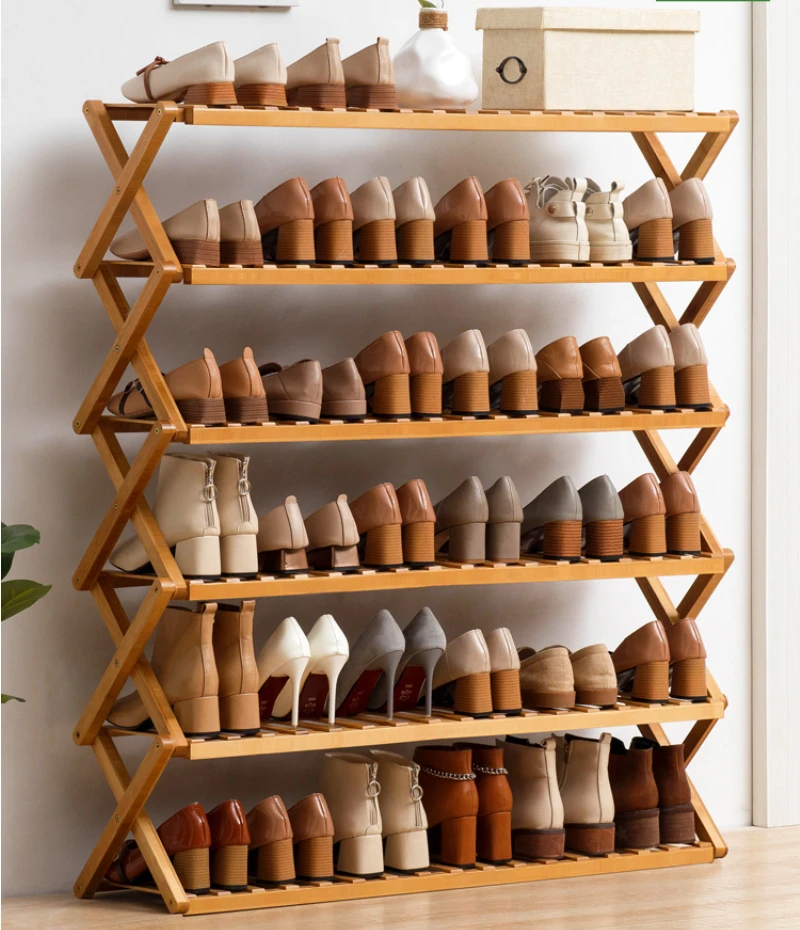 

Zapatero No Need Installation Foldable Shoe Shelf Home Door Shoe Rack Space Saving Shoe Storage Small Narrow Shoe Cupboards