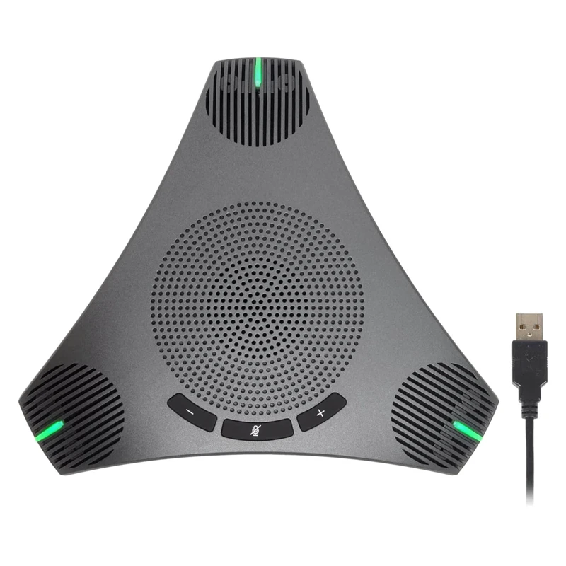 

Conference Speaker And Microphone, 360° Omnidirectional Microphone With USB Hub And Intelligent DSP Noise Reduction