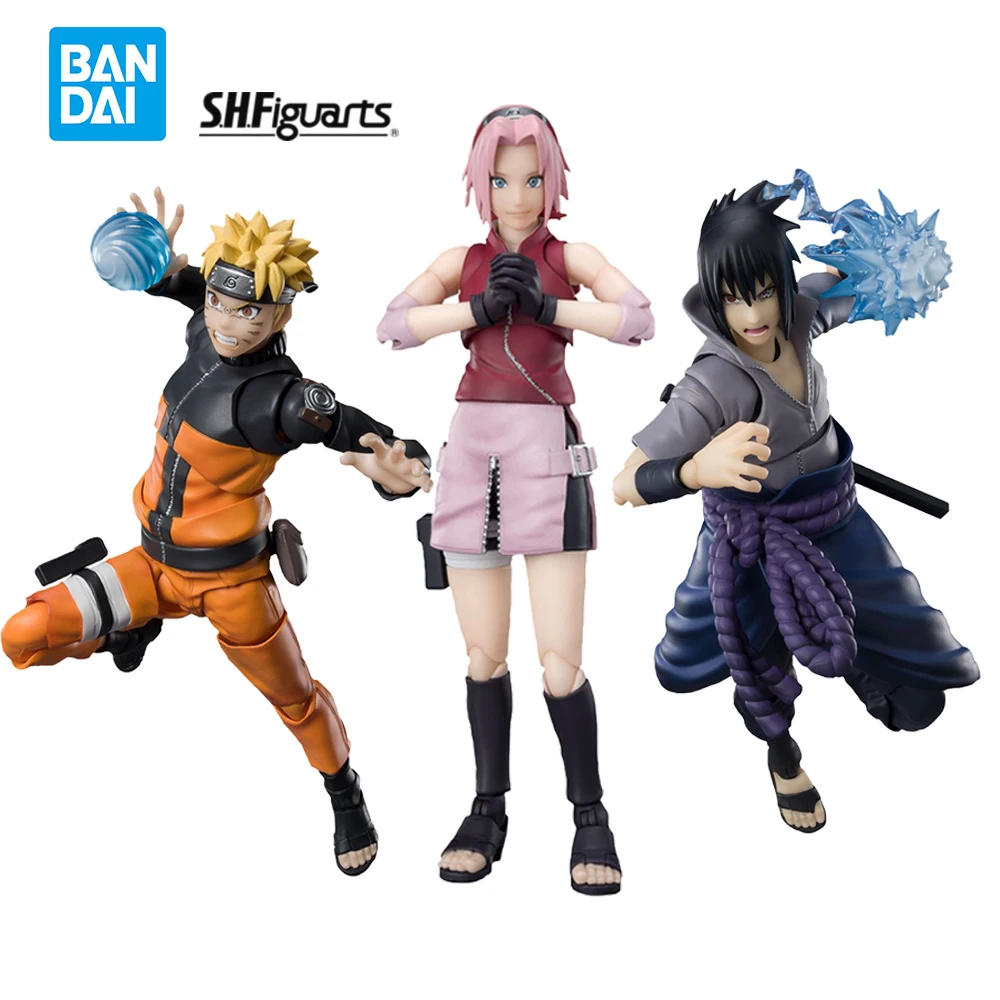 

[В наличии] Bandai Original s.h. фигурка Наруто из аниме шиппууден Наруто Sasuke Sakura SHF Аниме Фигурка экшн-модель игрушки подарки