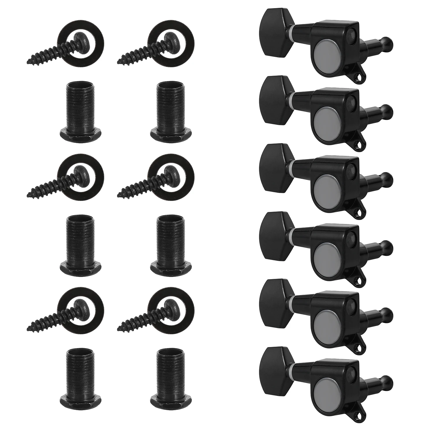 

6pcs Acoustic Guitar Tuning Heads Machine Classical Guitar Parts Tuning Pegs Closed Guitar Tuning Pegs
