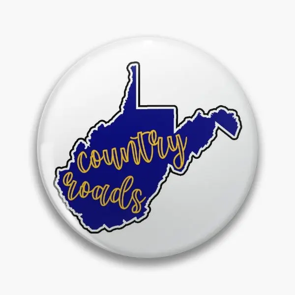 Wvu мягкая булавка на пуговицу в стиле кантри дороги значок Женский Забавный