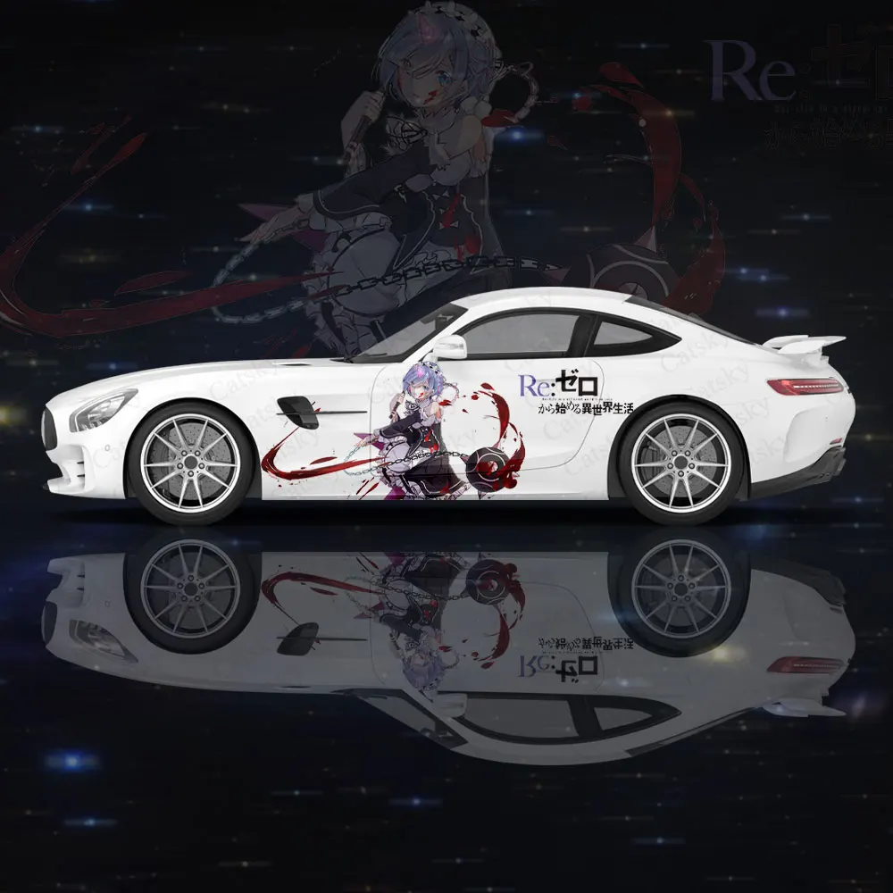 

Японское аниме Re Zero автомобильная пленка Защитная искусственная креативная наклейка для кузова автомобиля модификация внешнего вида декоративная наклейка