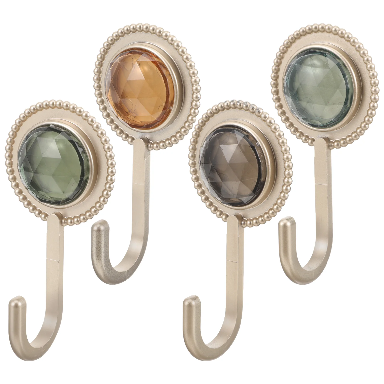 

4 Pcs Hook Hat Hooks Metal Wall Hanging Sticky Bathroom Towel Tpr Bathrooms Clothes Coat