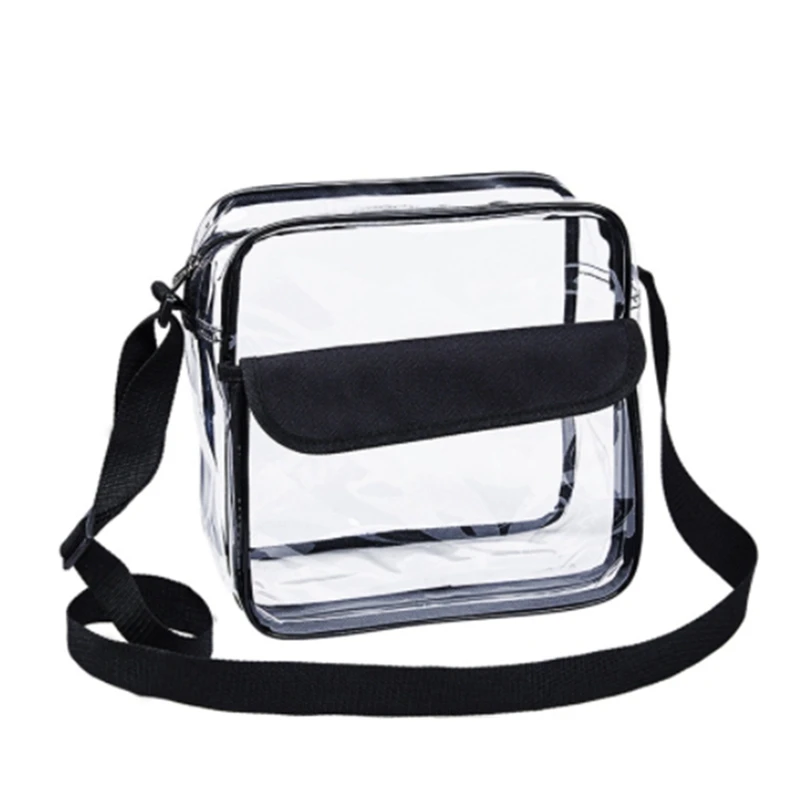 

Clear Crossbody Bag,Clear Purse Bag for Women Stadium Approved with Adjustable Shoulder Strap