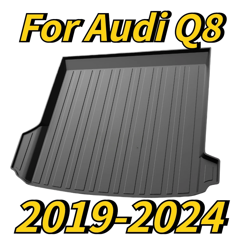

Автомобильный задний багажник, грузовой поднос, коврик в багажник, ковер для Audi Q8 2019-2024, подушка, коврик, коврик против грязи, против воды, TPE