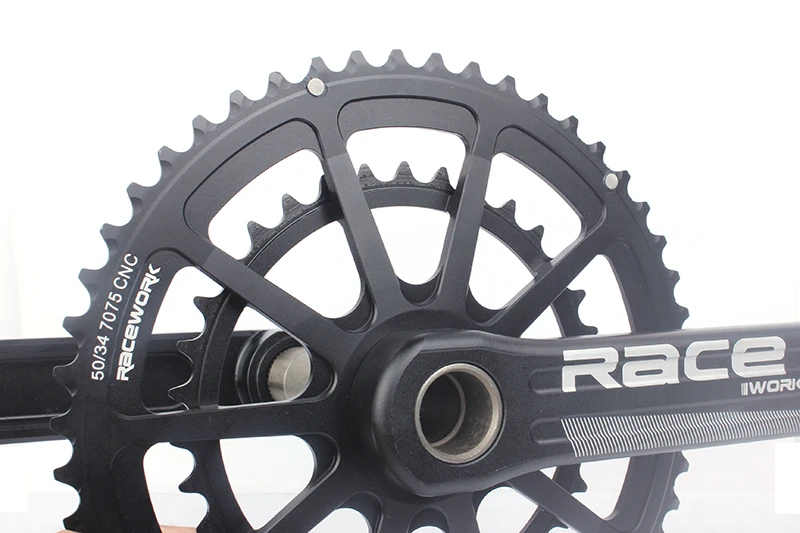 Комплект Шатунов RACEWORK для шоссейного велосипеда 10/11/12 скоростей 170 мм/172 5 мм/175 мм