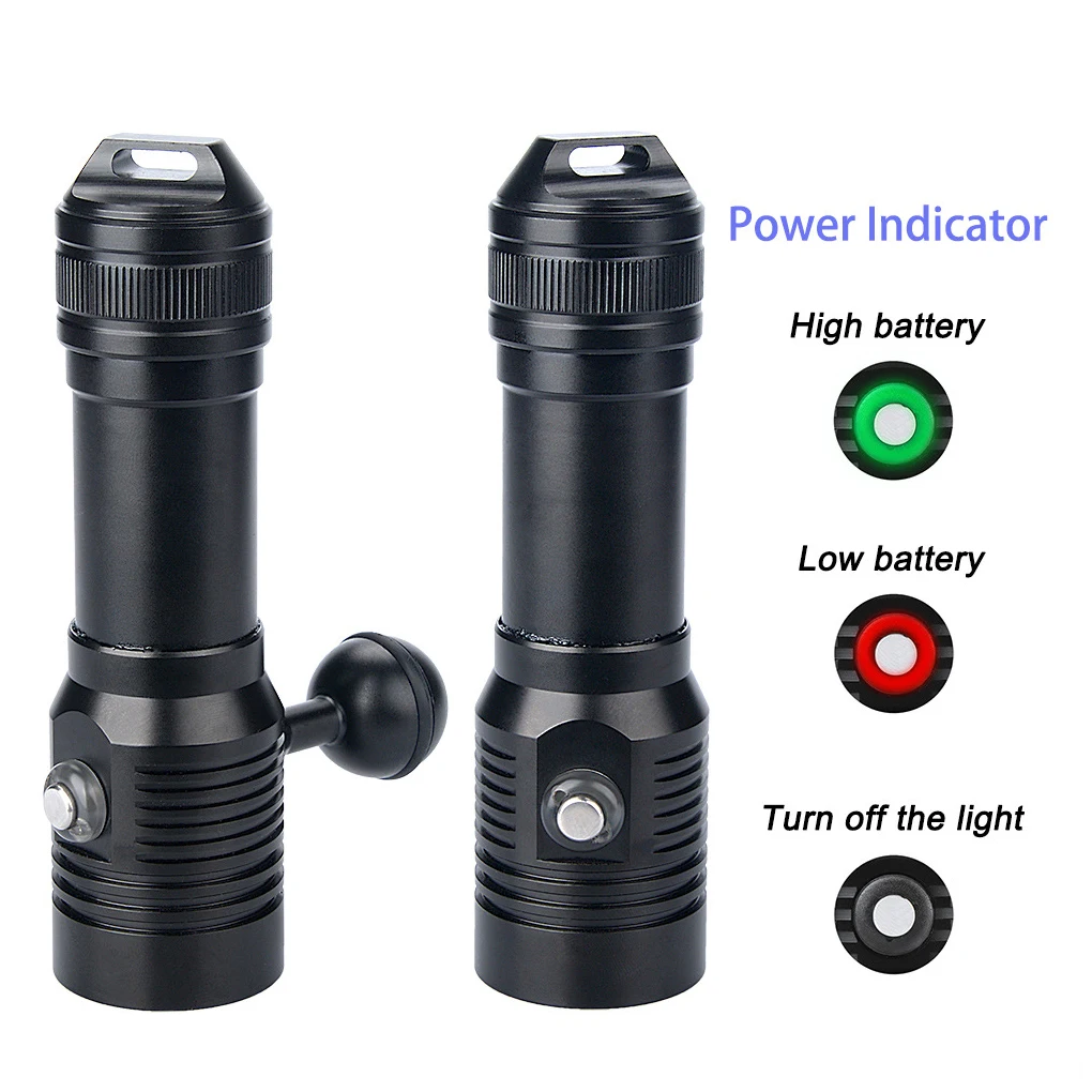 

Fill Light Video Flashlight White Photography Torch Lantern Professional Snorkeling Waterproof Strong Rechargeable