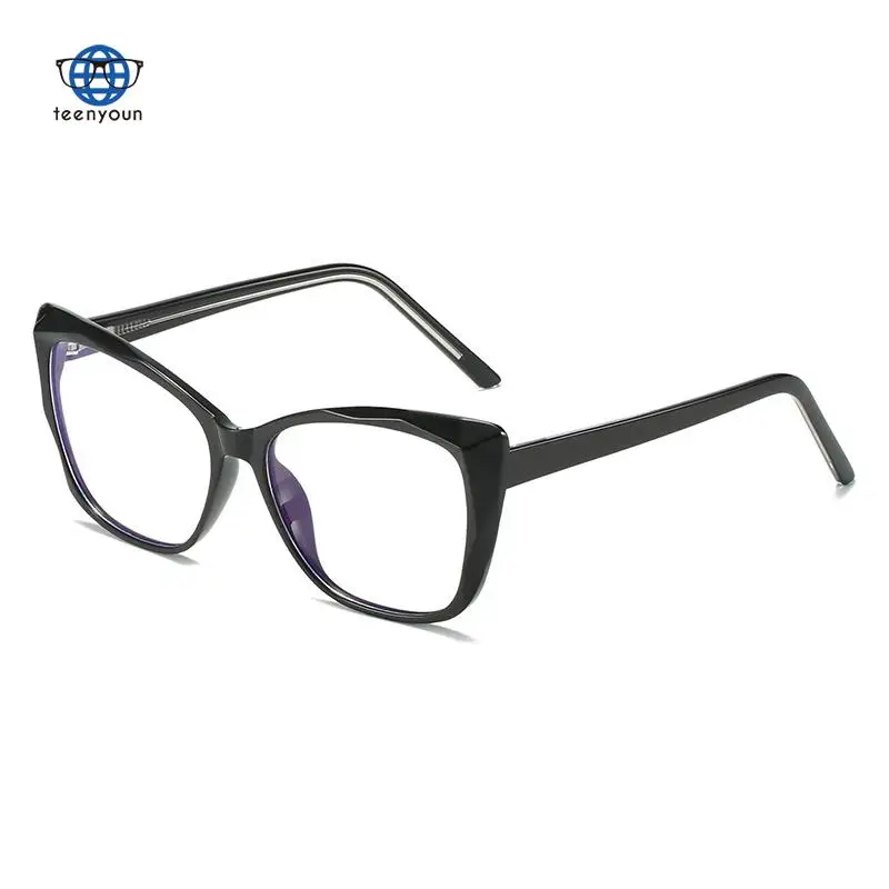 

Teenyoun 2022 Retro Fashion Cat Eye Eyewear Men's And Women's Punk Decoration Plain Spectacle Frame Can Be Equipped With Myopi