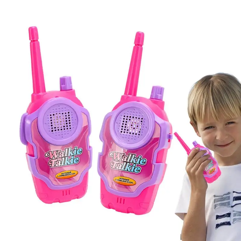 

Children Walkie Talkie Toy 2Pcs Hand Held Radio Kid Toy Radio Boys & Girls Toys Age 3-12 For Indoor Outdoor Hiking Adventure