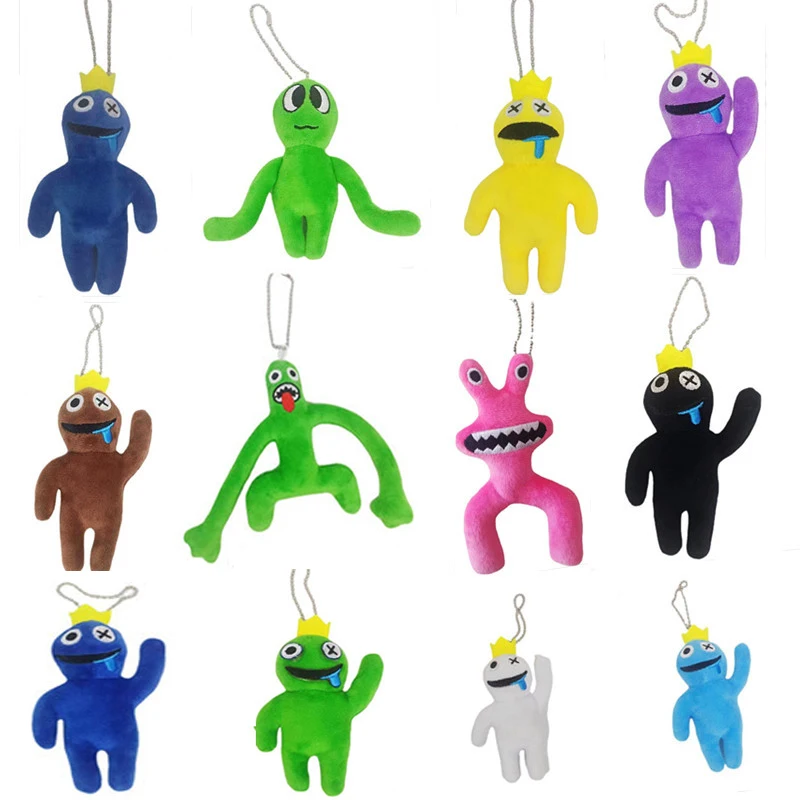 

10cm Rainbow Friends Stuffed Plush Toy Figure Keychain Pendant Blue Monster Peluche Doll Soft Decor Toys For Children Gifts