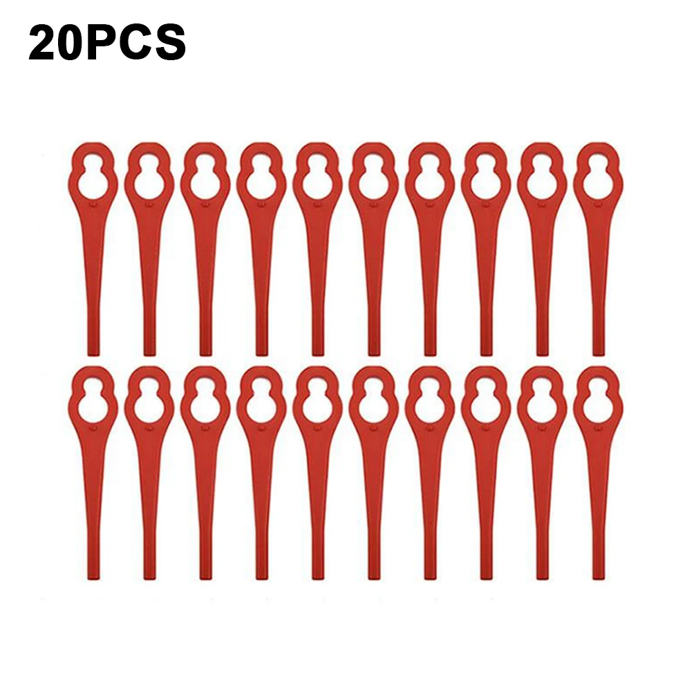 

20pcs Plastic Blades With Mower Cutter Head Simple Snap-On For Parkside PRTA 20-LiA1 LIDL IAN 311046 Replacement Trimmer Parts