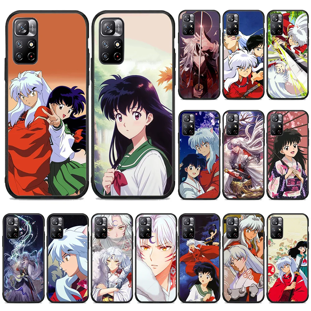 Черный чехол B-36 Inuyasha Sesshomall для Realme C3 C21 C12 9i C21Y C25Y C15 C25S 8i C20A C25 C2S C20 C2 8 Pro Plus 5G