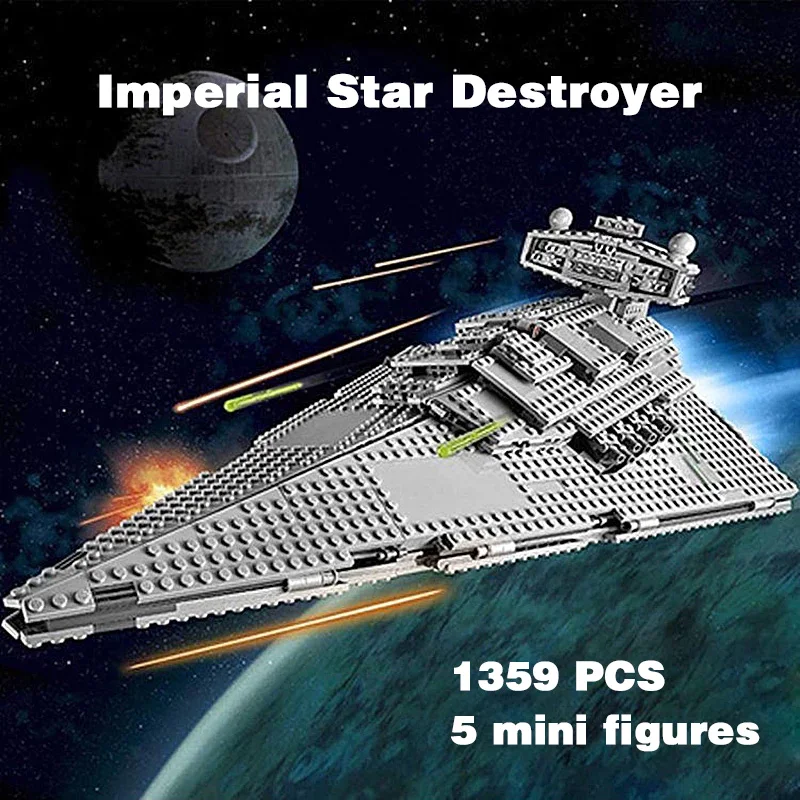 

Hot Imperial Star Destroyer Building Blocks Bricks Educational Kids Christmas Birthday Toy Gifts Compatible 75055 05062