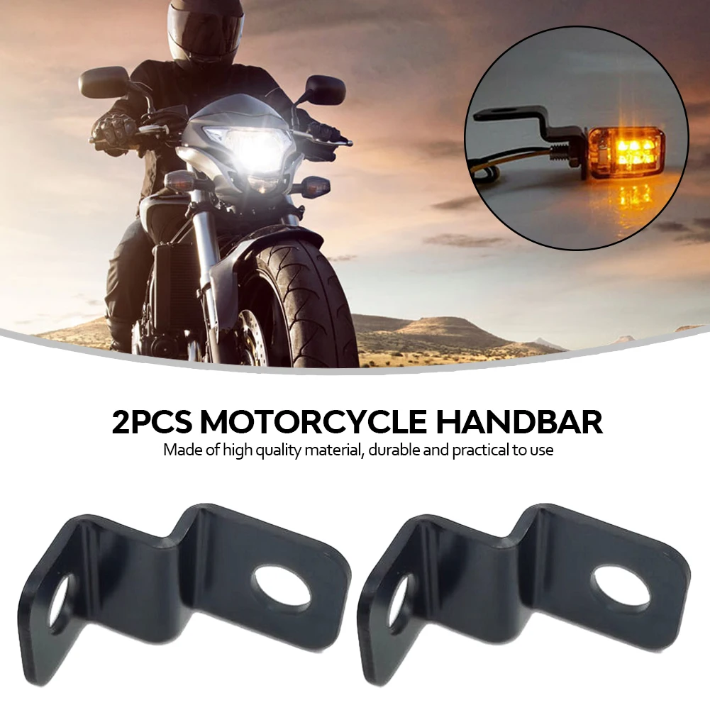 

2pcs Motorcycle Mount Bracket led Turn Signal Light Holder Metal Relocation Fork Clamps Mount Lamp Motorbike Accessories