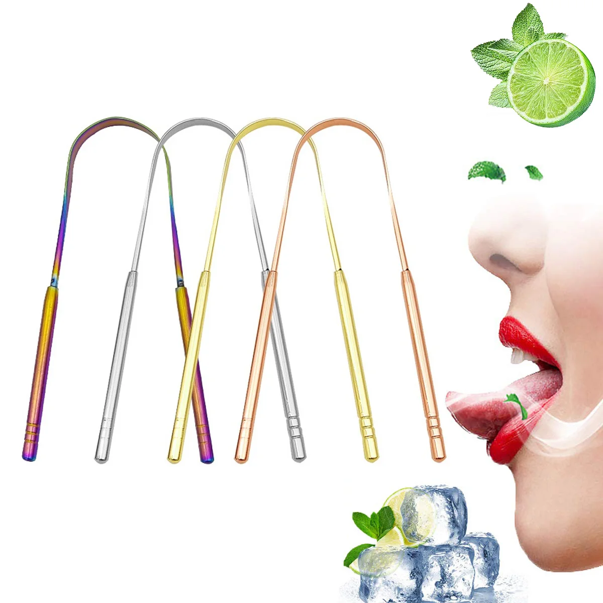 1 шт. скребок для языка из нержавеющей стали металлическая щетка чистки полости