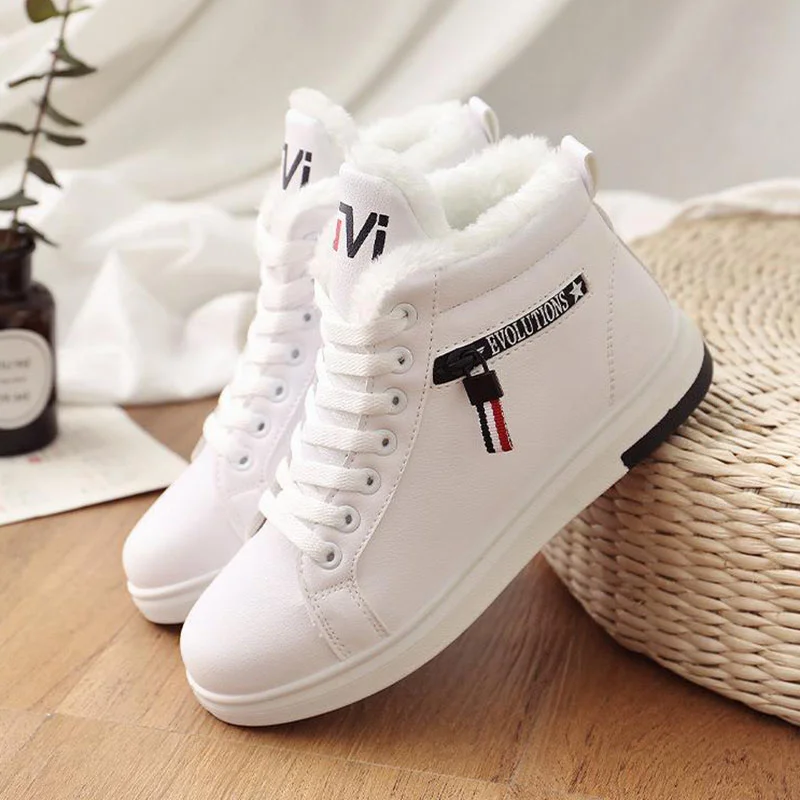 

Ботинки женские для снежной погоды, новая женская обувь, ботинки на плоской подошве для женщин, мягкие ботильоны, сохраняющие тепло, женская...