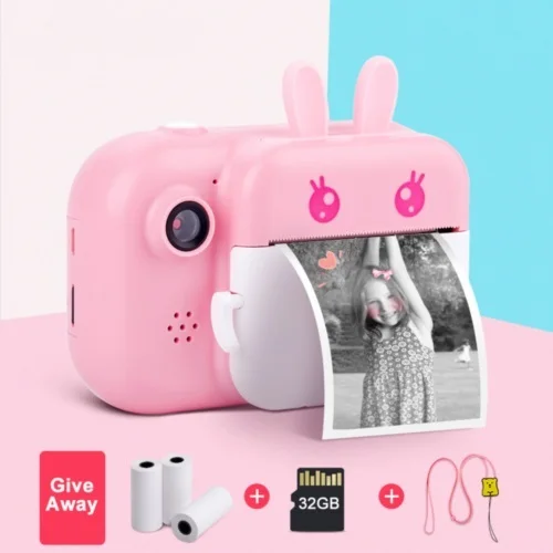 

for Minibear Children Camera For Kids Instant Camera Digital Video Camera For Children Photo Camera Toys For Girl Boy Birthday