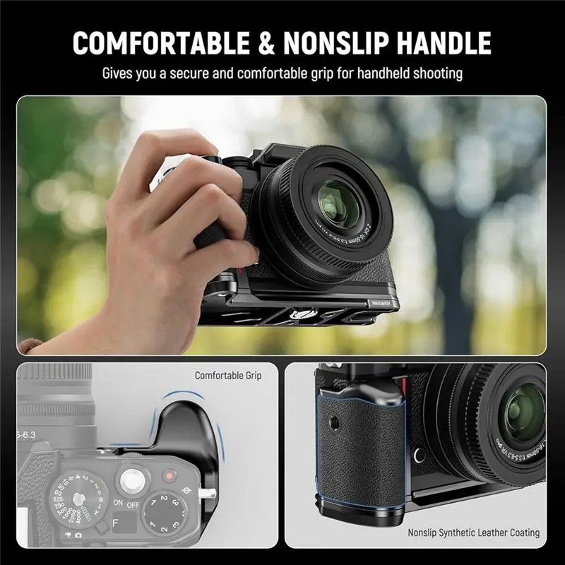 NEEWER CA076 ZFC L-образная рукоятка для камеры Nikon Z Fc, ультратонкая ретро-совместимая монтажная пластина и рукоятка (art.: 3920db3a4f080) - 3920db3a4f080