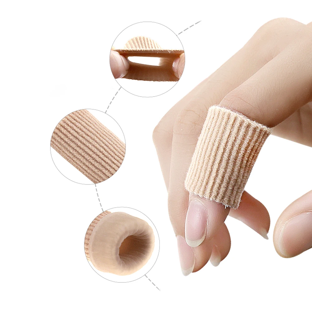 Silicone Tube Toe Protector Separator Applicator Soft Cushion Pad Cap Bunion Corrector Pain Relief Protection Foot Care Sleeve