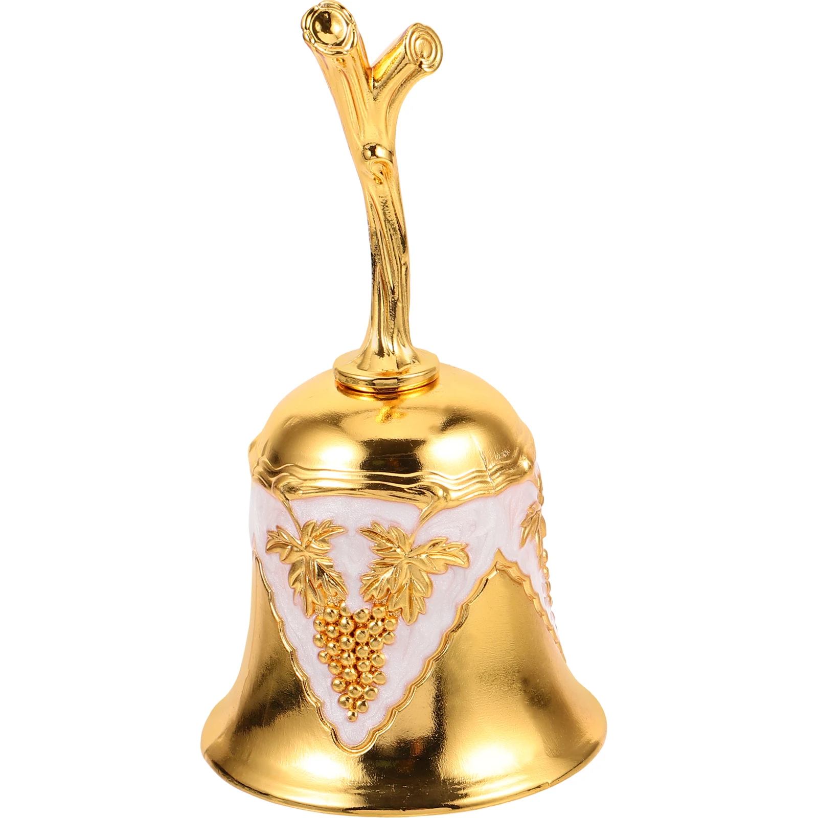 

Christmas Party Bell Restaurant Hand Bell Metal Hand Shaking Bell Multi-use Hand Bell Xmas Decoration Gold Color