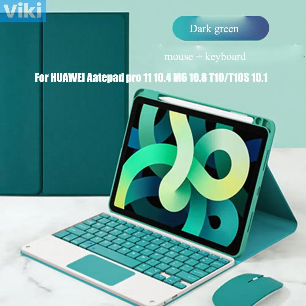 Чехол с сенсорной панелью и клавиатурой для Huawei Matepad 11 Pro 2022 10 4 T10s 8 чехол русской