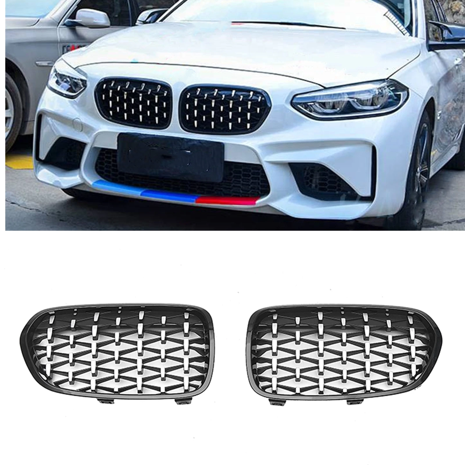 

2 шт., передняя решетка радиатора для BMW 1 серии F52 118i 120i 2018-2021