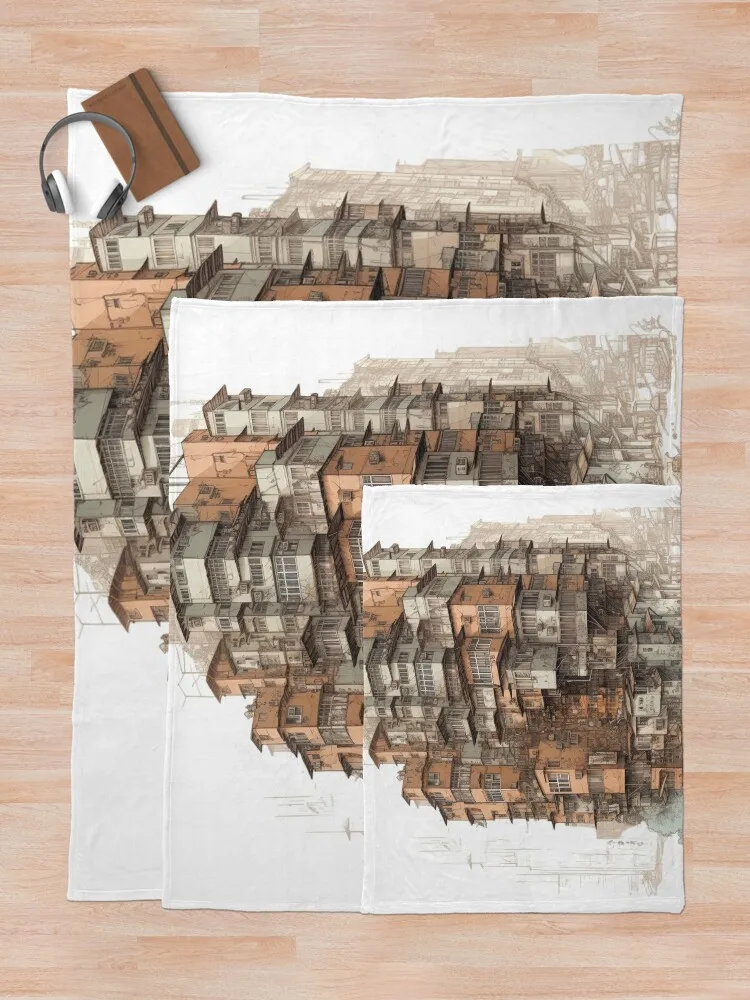 Kowloon Walled City Grupo?é???̈??? Плед с принтом роскошные дизайнерские милые дорожные одеяла