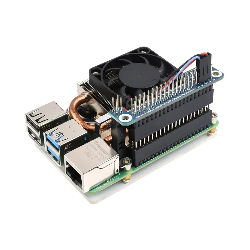 Ультратонкий охлаждающий вентилятор ICE Tower для Raspberry Pi 4B медная трубка 4 5 мм