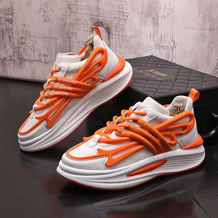 

Brand Designer Men's Shoes 2023 New Summer Breathable Mesh Casual Shoes Thick Bottom Sneakers Men Outdoor Trendy Jogging Shoes