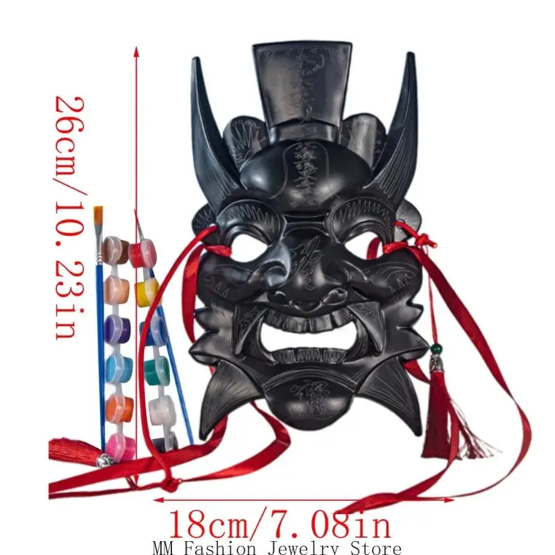 D0UB Blank Nuo Operas Mask Diy Blank Mask Maskable Mask WhiteBlack Masquerades Mask Mardi Gras Маска для взрослых детей подарки (art.: 3920cfa12489b) - 3920cfa12489b
