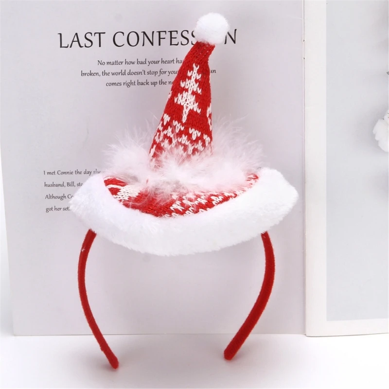 

40GC Рождественская шляпа головная повязка головной убор Санты головная повязка