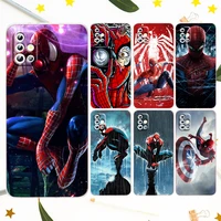 marvel spider man super for samsung galaxy a50 a30 a73 a71 a53 a52 a51 a33 a32 a22 a03 a03s a02s a31 transparent phone case