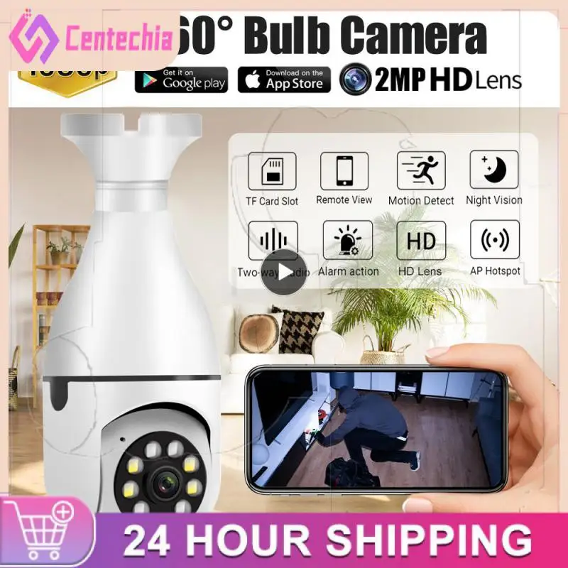 

Support Wifi Smart Bulb Local Remote Playback Suitable For Various Occasions Bulb Surveillance Camera Easy To Installed