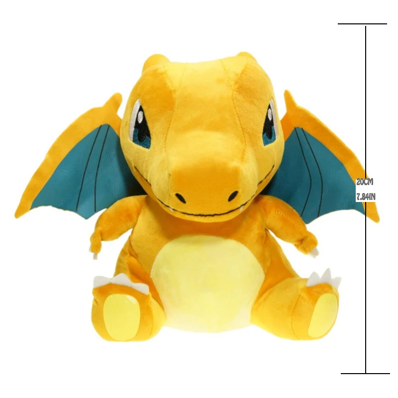 

20cm Pokemon Anime X&Y Charizard Q Version Plush Doll Takara Tomy Stuffed Soft Toys Cute Plushie Send Gifts For Children Kids