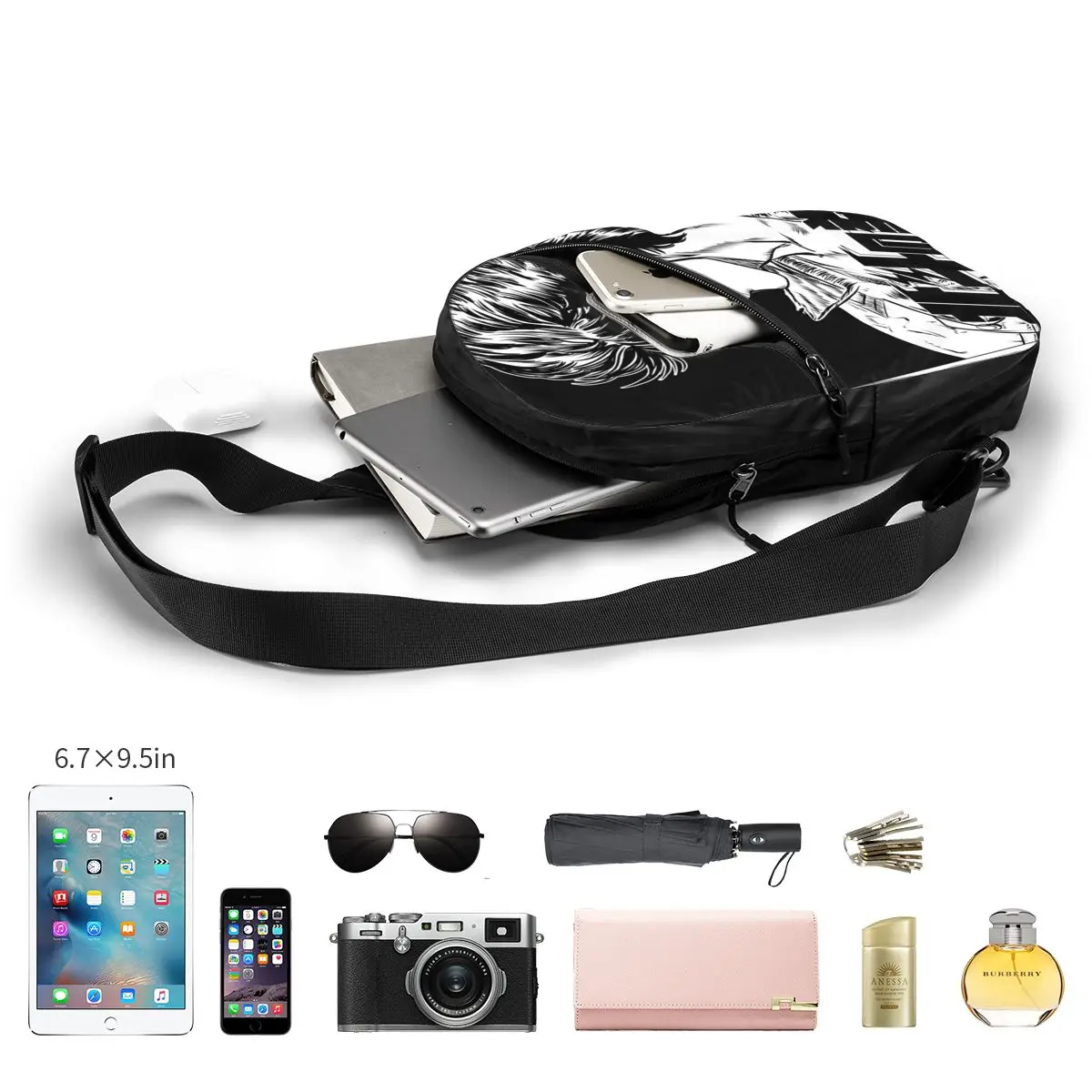 Нагрудная сумка Fist Of The North Star Kenshiro мужской рюкзак через плечо на слинге нагрудная