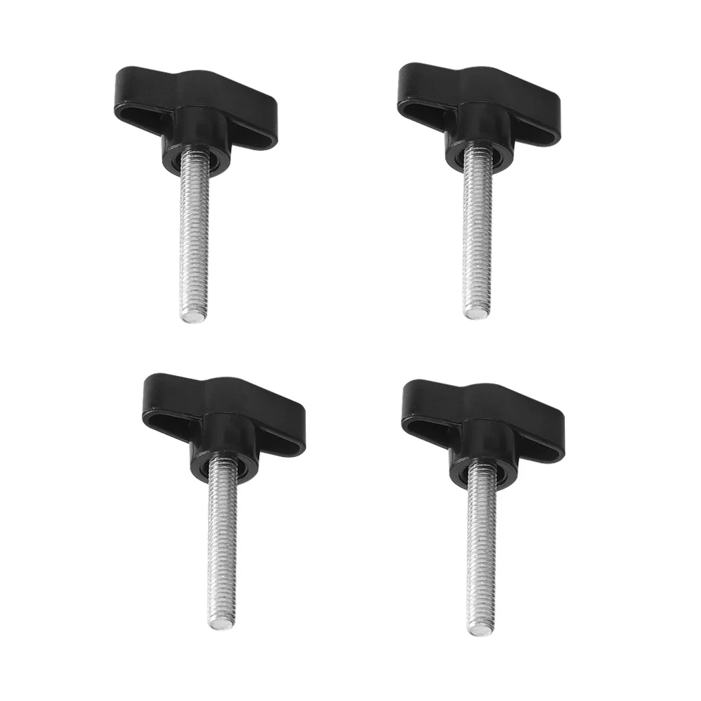 

4/3pcs Threaded Separator Kit Stud Clamping Knob T-Shaped Clamping Handle Metal Screw Stud Plastic Handgrip Hardware Accessories