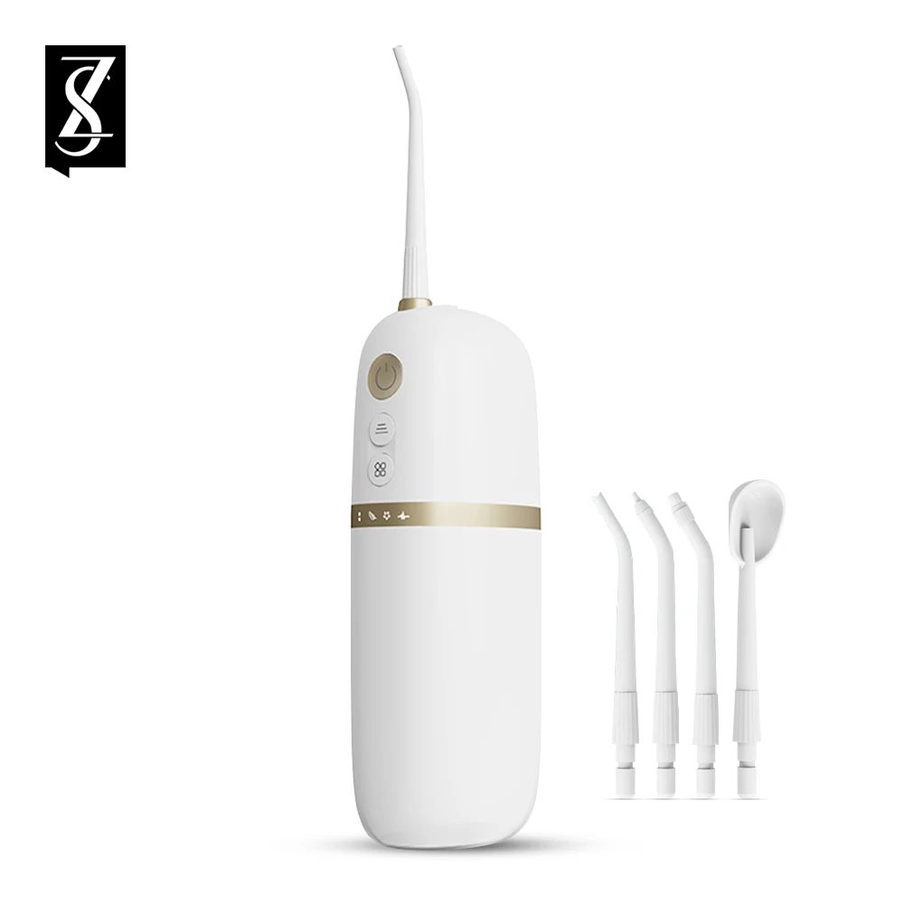 

[ZS] 200ml Tank 4Mode Portable Travel Bag Oral Irrigator Dental Electric Pulse Water Floss USB Rechargeable Teeth Cleaning Tools